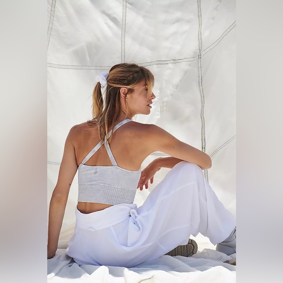 Free People Movement Good Karma Crop Tank - Ice Grey - XS/S - Picture 3 of 3